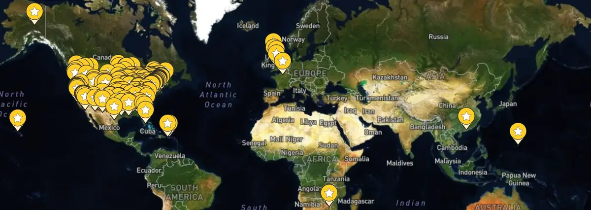 Institutions using OSPool resources.