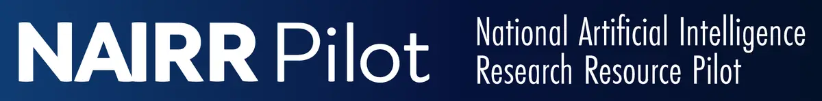 Image with text: NAIRR Pilot: National Artificial Intelligence Research Resource pilot