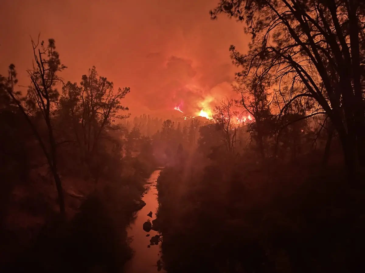 Photo of California wildfires, 2021